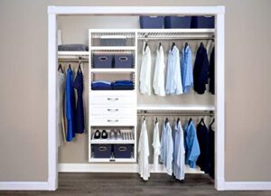 john louis home 16in. deep woodcrest white deluxe organizer with 3 drawers (6in.)