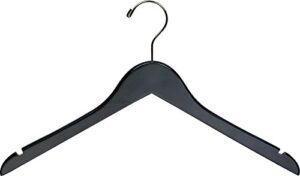 the great american hanger company black wood top clothes hanger