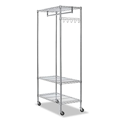 Alera ALEGR363618SR 30 Garments Wire Shelving Garment Rack - Silver