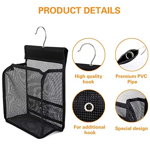 Rgosbxs Hanging Storage Basket Toilet Toiletries Bath Basket Dormitory Cosmetics Storage Bag