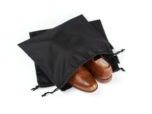 covermates keepsakes shoe bag set – strong polyester – hangable – indoor storage - closet storage-black