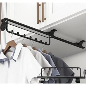 extendable clothes rail - sliding wardrobe closet rod, wardrobe clothes rails, sliding telescopic rod for wardrobe wardrobe laundry room, space saving hangers organizer ( size : 350mm/14inch )