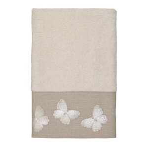 avanti linens - hand towel, soft & absorbent cotton towel (yara collection, ivory)