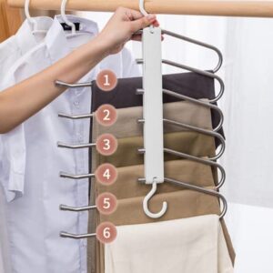 Magic Pants Hanger, Multipurpose Closet Hanger, Space Saving Wardrobe Organizer (2-Pack)