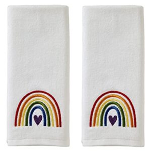 skl home pride rainbow hand towel set, 25" x 16", 2 count