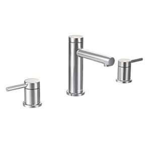 moen align chrome two-handle high-arc widespread bathroom faucet, valve sold separately, t6193