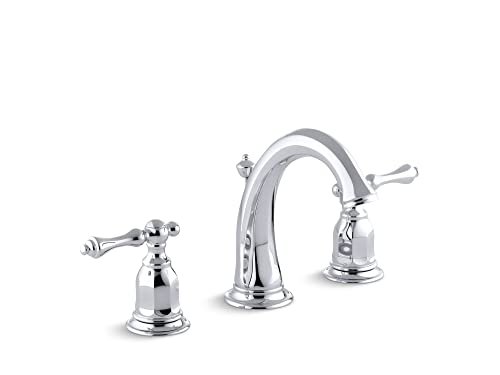 Kohler 13491-4-CP Kelston Bathroom Sink Faucet Centerset and Widespread, 3.25 x 13.50 x 20.25 inches, Polished Chrome