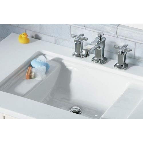 KOHLER 16232-3-CP Margaux 1.2 gpm Bathroom Sink Faucet with Cross Handles, Widespread, Polished Chrome