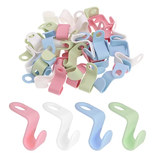 48Pcs Clothes Hanger Connector Hooks DGQ Plastic Closet Organizer Hanger Clips Space Saving Hanger Hook Cascading Hanger Hooks Clothes Hanger Extender Clips Connection Hooks Outfit Hanger Hook