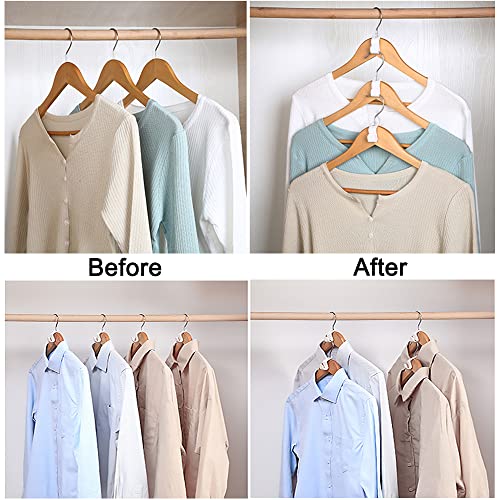 48Pcs Clothes Hanger Connector Hooks DGQ Plastic Closet Organizer Hanger Clips Space Saving Hanger Hook Cascading Hanger Hooks Clothes Hanger Extender Clips Connection Hooks Outfit Hanger Hook