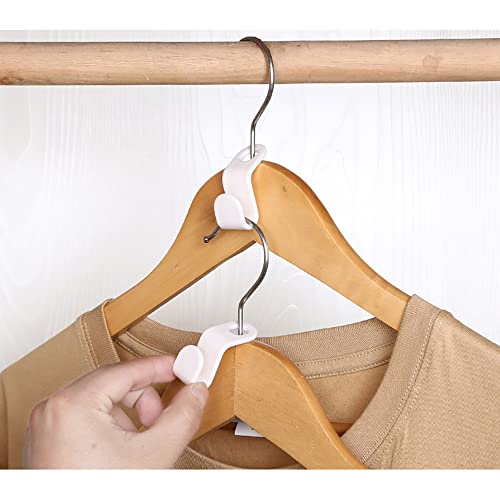 48Pcs Clothes Hanger Connector Hooks DGQ Plastic Closet Organizer Hanger Clips Space Saving Hanger Hook Cascading Hanger Hooks Clothes Hanger Extender Clips Connection Hooks Outfit Hanger Hook