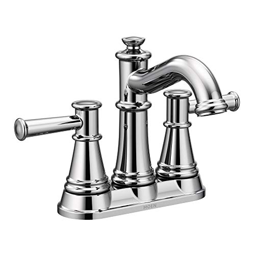 Moen 6401 Belfield Two-Handle Centerset Bathroom Faucet, Chrome