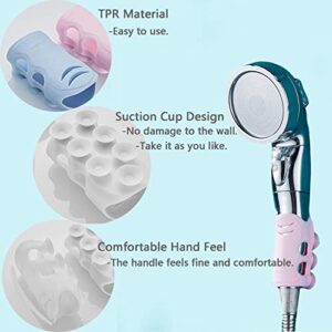 JZMYXA Suction Cup Shower Head Holder 6 Pack, Shower Head Holder Without Drilling Adhesive Mount, Shower Head Shelf for Kid Adult