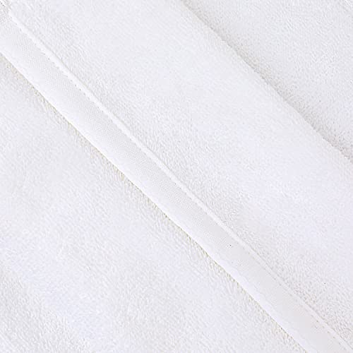 Italesse 4-Pack Hand Towels (13 x 29 inches) - 100% Cotton Hand Towels, Highly Absorbent, Odor-Free, Soft Towels for Bathrooms, Hotels, Kitchens and Spas (White)