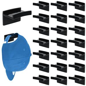 dirbuy 24pack adhesive hat holder hat rack hanger for wall mount minimalist hat hook strong hold cap organizer no drilling mounted caps display multi purpose for door closet bedroom office