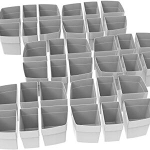 Storex 00980U06C Sorting Cups for Large Caddy (Sold Separately), 36-Pack, Gray