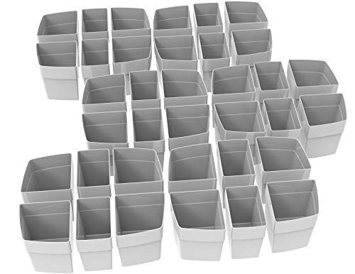 Storex 00980U06C Sorting Cups for Large Caddy (Sold Separately), 36-Pack, Gray