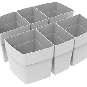 Storex 00980U06C Sorting Cups for Large Caddy (Sold Separately), 36-Pack, Gray