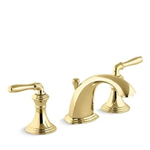 Kohler 394-4-PB Devonshire Bathroom Sink Faucet, Vibrant Polished Brass