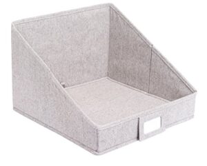 internet's best open cloth storage bin - closet shelf storage box - organize sheets blankets towels sweaters scarfs - grey (1 pack)