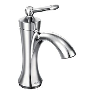 moen wynford chrome one-handle high arc bathroom faucet, 4500