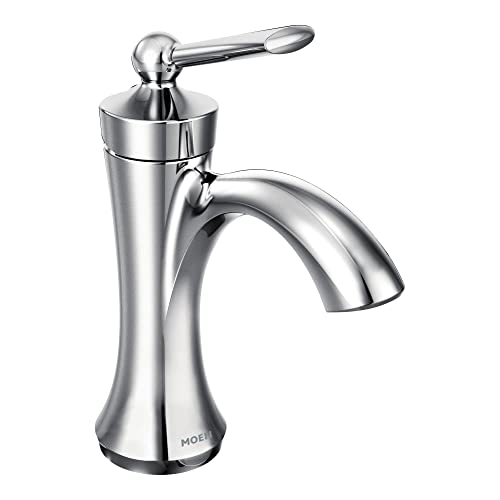 Moen Wynford Chrome One-Handle High Arc Bathroom Faucet, 4500