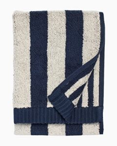 marimekko - kaksi raitaa terry cotton guest towel (dark blue)