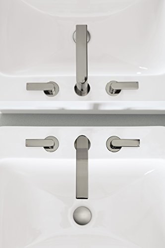 KOHLER Composed K-73060-4-CP Widespread 2-Handle Bathroom Sink Faucet with Metal Drain Assembly in Polished Chrome