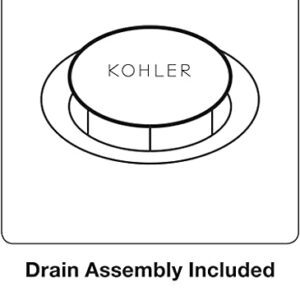 Bathroom Faucet by KOHLER, Bathroom Sink Faucet, Devonshire Collection, 2-Handle Widespread Faucet with Metal Drain, Polished Chrome, K-394-4-CP