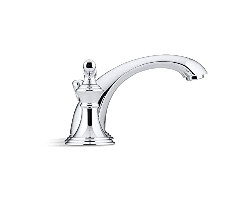 Bathroom Faucet by KOHLER, Bathroom Sink Faucet, Devonshire Collection, 2-Handle Widespread Faucet with Metal Drain, Polished Chrome, K-394-4-CP