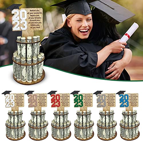 OPIL 2023 New Creative Converting Congrats Grad Card Holder,Graduation Money Holders for Graduation Decorations, Party Ornament Decor (White)