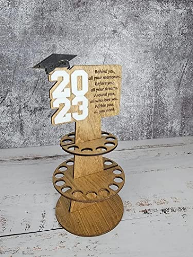 OPIL 2023 New Creative Converting Congrats Grad Card Holder,Graduation Money Holders for Graduation Decorations, Party Ornament Decor (White)