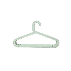 ljyutihgyj hangers, 10pcs，plastic hanger ， adult clothes hangers lightweight and non-marking, multifunctional non-slip，slingclothes support hanger (color : green, quantity : 10pcs)