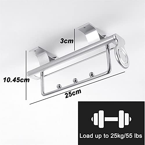 Pull Out Clothes Rail Adjustable 25-46cm Wardrobe Rail Extendable Metal Clothes Hanger Space-Saving Clothes Rack (Size : 25cm/9.8inch)