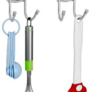 SANNO Powerful Vacuum Suction Cup Shower Caddy/Two Suction Hooks Basket for Shampoo Combo Organizer Basket Stainless Steel Holder for Bathroom Storage Stainless Steel (Set of 3)