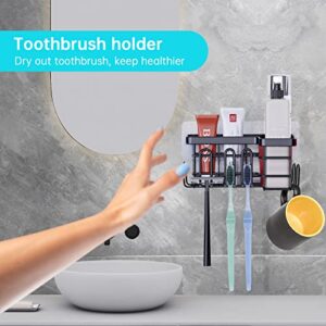 Shower Caddy Organizer 4 Pack+ Loofah, Vphom Rustproof Shower Shelf Racks for Inside Shower with 22 Hooks, Adhesive Shower Shelves for Bathroom Storage Kitchen Dorm Room Essential organizador de ducha