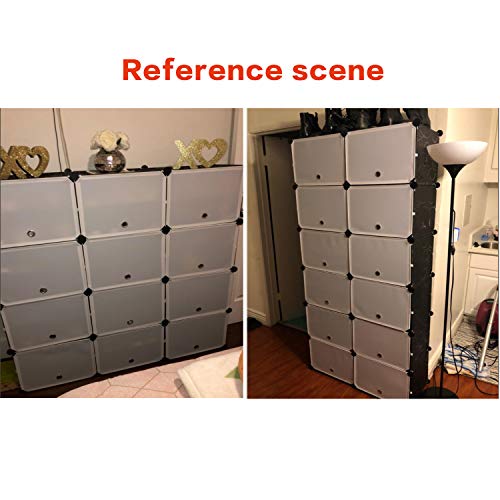 KOUSI Portable Shoe Rack Organizer 168 Pair Tower Shelf Storage Cabinet Stand Expandable for Heels, Boots, Slippers, 12 Tier White