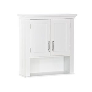 riverridge somerset two-door bathroom storage, white wall cabinet