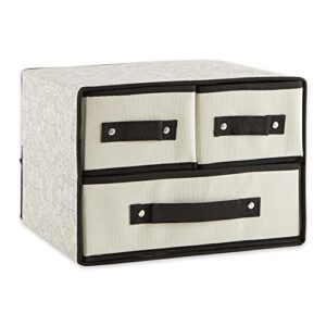 dii breathable closet organizer, 3 drawer, damask