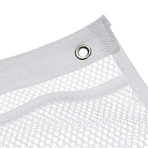 6-Pocket Bathroom Save Space Tub With 4 Rings Shower Hanging Mesh Organizer Caddy Storage Bag Quick Dry Hanging Caddy And Bath Organize