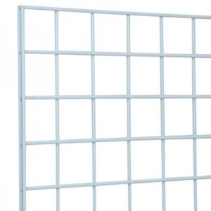 Only Garment Racks #1899W Grid Panels - Perfect Metal Grid for Any Retail Display, 2' Width x 4' Height, 3 Grids Per Carton (White) (Pack of 3)