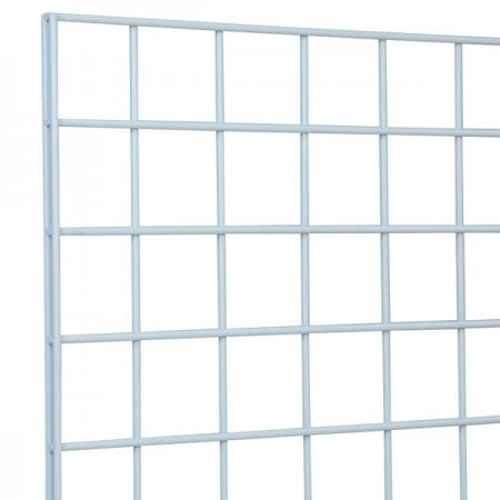 Only Garment Racks #1899W Grid Panels - Perfect Metal Grid for Any Retail Display, 2' Width x 4' Height, 3 Grids Per Carton (White) (Pack of 3)