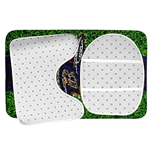 Baltimore Raven Bathroom Rugs and Mats Sets 3 Piece,American Football Design Non Slip U-Shaped Contour Toilet Mats, Bath Mat and Toilet Lid Cover for Tub Shower and Bath Room