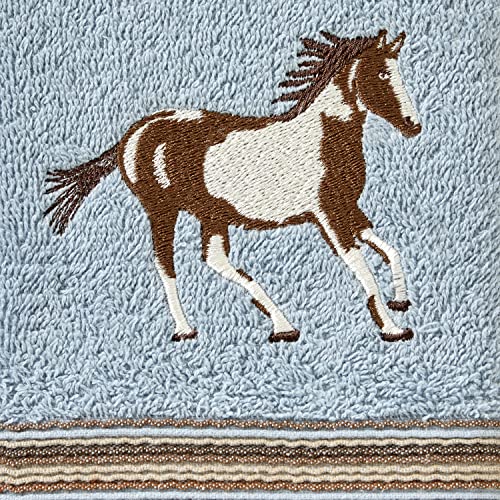 SKL Home by Saturday Knight Ltd. Horse Country Hand Towel,Blue