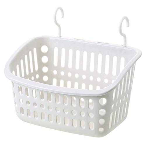 TOPINCN Plastic Hanging Shower Basket with Rotatable Hook, Shower Caddy Tote Storage Bin Household Storage Organizer Basket Space Saving Hanging Organizer for Bathroom Kitchen Dorm Room