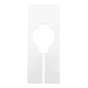 TAICHEUT 100 Pack 2 x 5 Inch Blank Hanger Dividers with 3 Marker Pen, Rectangular Closet Dividers, Plastic Clothing Rack Dividers for Home Closet, Cloth Stores, Department Stores, White