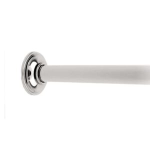 ginger 2639b/pn london terrace shower rod brackets pair, polished nickel,