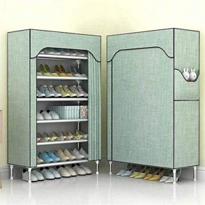 mfchy dust resistance lattices non-woven fabric shoe rack shoe tower storage organizer cabinet stock (color : d)