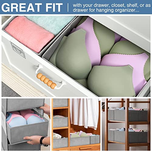 3 Pack Clothes Blanket Storage Bags with 12 Pack Drawer Organizers for Clothing