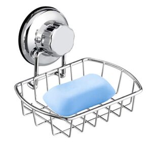 iPEGTOP Suction Soap Dish, Shower Caddy and Shower Hooks Bundle